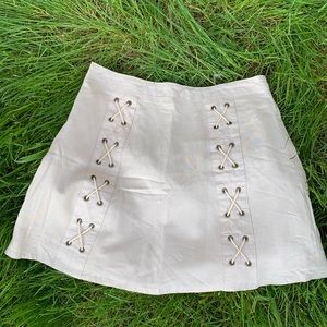 Boutique Find Lace Up Skirt
